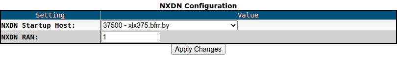 NXDN configuration in Pi-Star